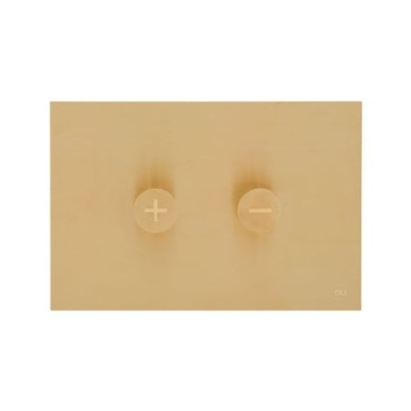 OLI Trumpet designer flush plate White Gold — Pritzker laureate design Pakistan, Sardar & Co