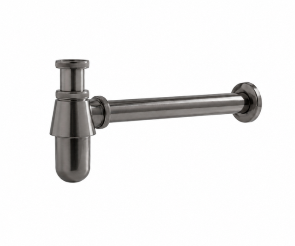 OMSA FM6525 bottle trap Gunmetal PVD — premium visible bottle trap Pakistan, Sardar & Co Rawalpindi