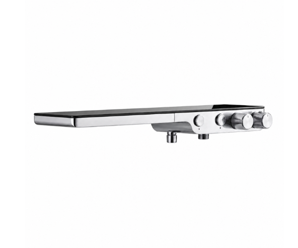 OMSA HB7645X rain shower system Chrome finish — anti-scald thermostatic, lead-free copper, Sardar & Co Rawalpindi Pakistan