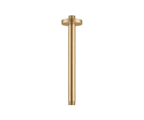 OMSA HR35 shower arm Brushed Champagne Gold PVD satin — article HR35, rain shower arm, Sardars Pakistan