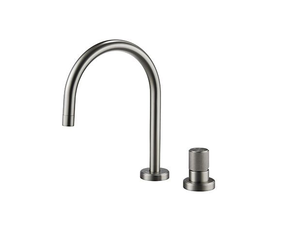 Single handle basin mixer Faucet Pakistan in PVD Gunmetal finish — OMSA FL8200C by Sardar & Co Pakistan