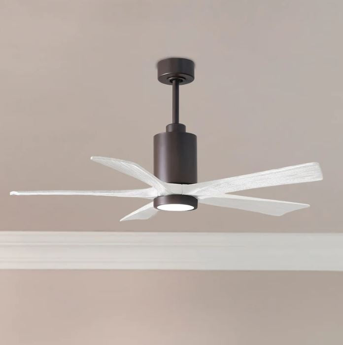 Ceiling fan with LED light in Pakistan – energy-efficient DC motor PATRICIA-5 by Matthews