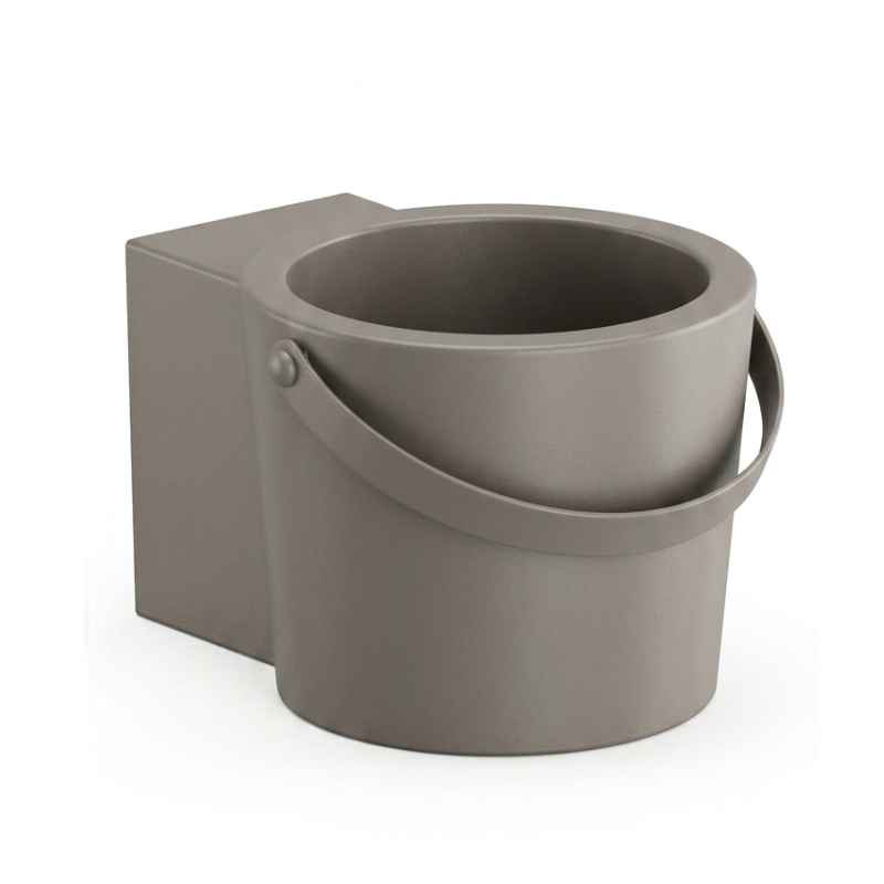 Scarabeo Bucket R designer wash basin Matt Tobacco — warm dark brown matte Pakistan, Sardar & Co