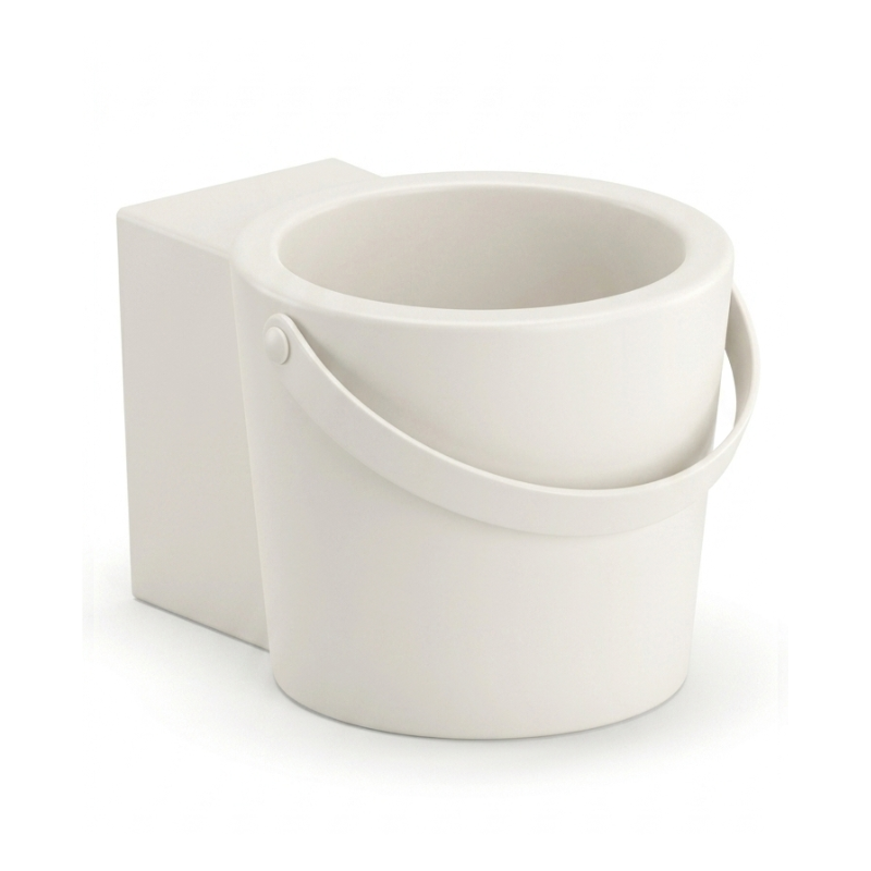 Scarabeo Bucket R designer wash basin Pearl — iridescent off-white designer basin Pakistan, Sardar & Co