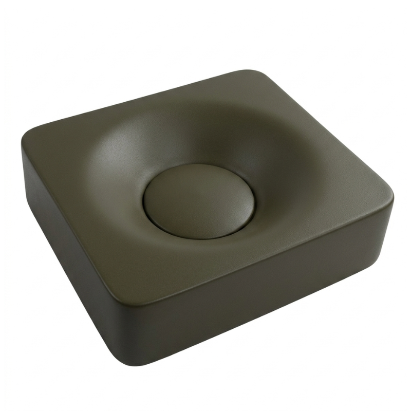 Scarabeo Fuji 50 over counter wash basin Ardesia slate grey 500mm — Pakistan, Sardar & Co