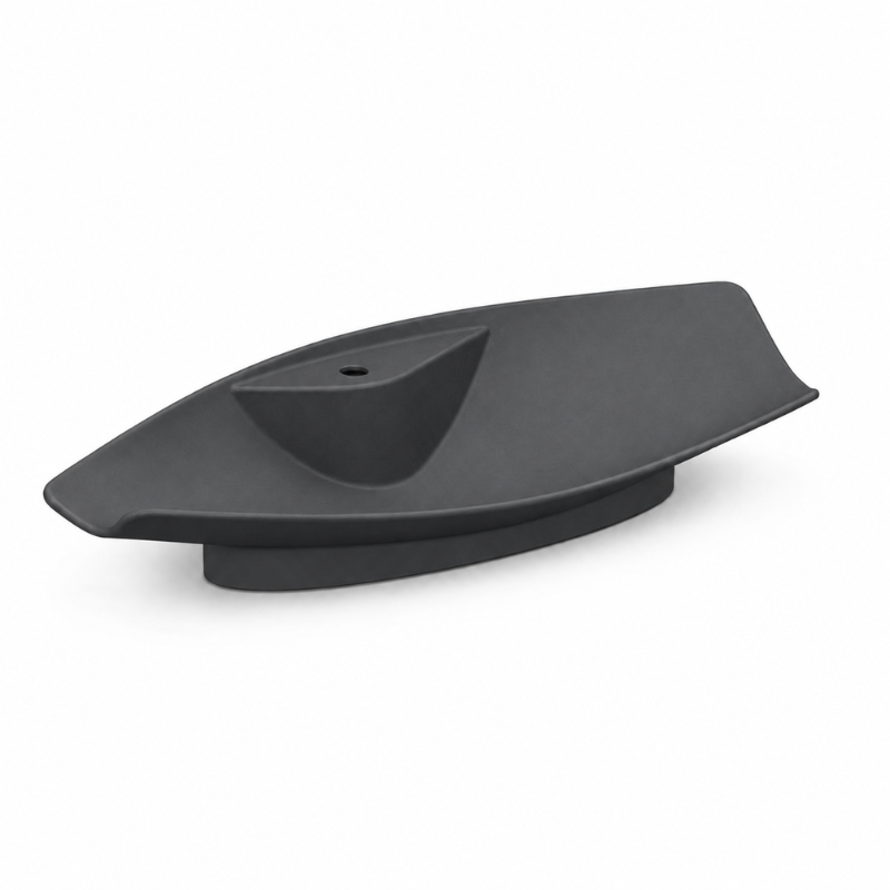 Scarabeo Kong 110R lay-on washbasin Matt Night 1090mm — matte black double vanity Pakistan, Sardar & Co