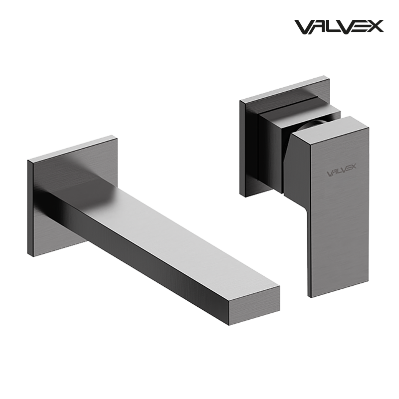 Valvex ARS concealed basin faucet with spout in Gunmetal, Sardar & Co Pakistan