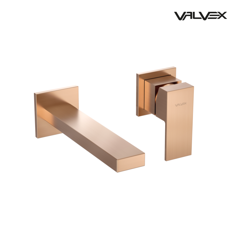 Valvex ARS concealed basin faucet with spout in Satin Copper, Sardar & Co Pakistan