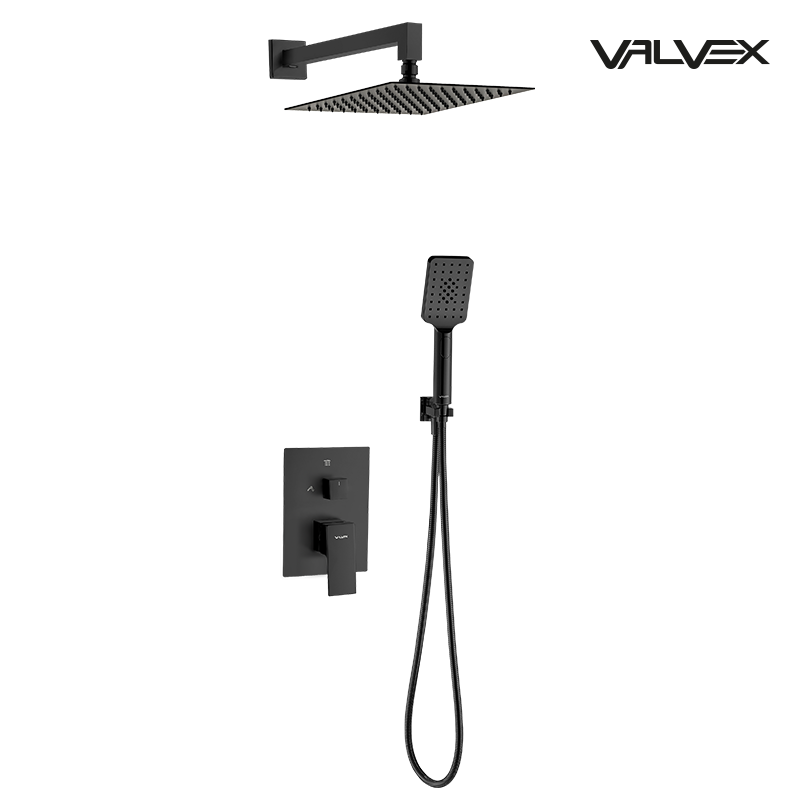 Valvex ARS concealed shower set in Black, Sardar & Co Pakistan