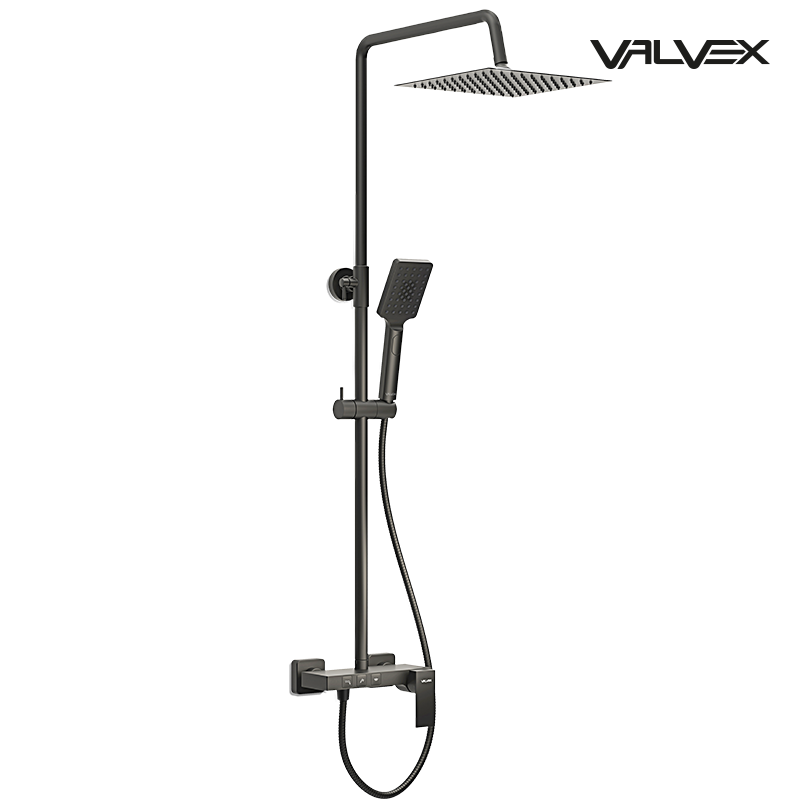 Valvex ARS 3-function shower column in Black, Sardar & Co Pakistan