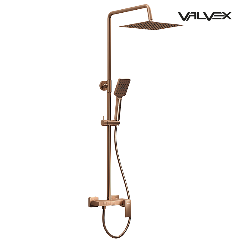 Valvex ARS 3-function shower column in Satin Copper, Sardar & Co Pakistan