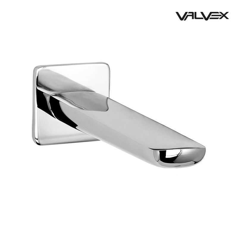 Valvex Kvadro wall-mounted bathtub spout in Chrome, Sardar & Co Pakistan
