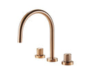 3 Hole Basin Faucet Pakistan OMSA FL8510 in PVD Rose Gold finish — Sardar & Co Pakistan