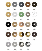 available color finishes for built-in basin mixer Bongio Amarcord