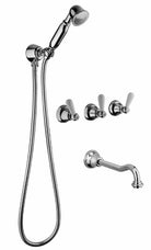 bathtub shower mixer with shower set by Bongio Latosca