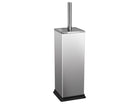 Buy square-shaped, chrome-plated toilet brush holder with a brush online in Pakistan