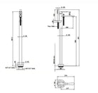 O’Clock Freestanding Tub Filler 14534 freestanding tub filler