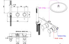 ON Concealed Shower shower mixer with handshower combo Pakistan