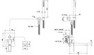 Stelth Concealed Shower Mixer with Spout & Hand Shower Pakistan