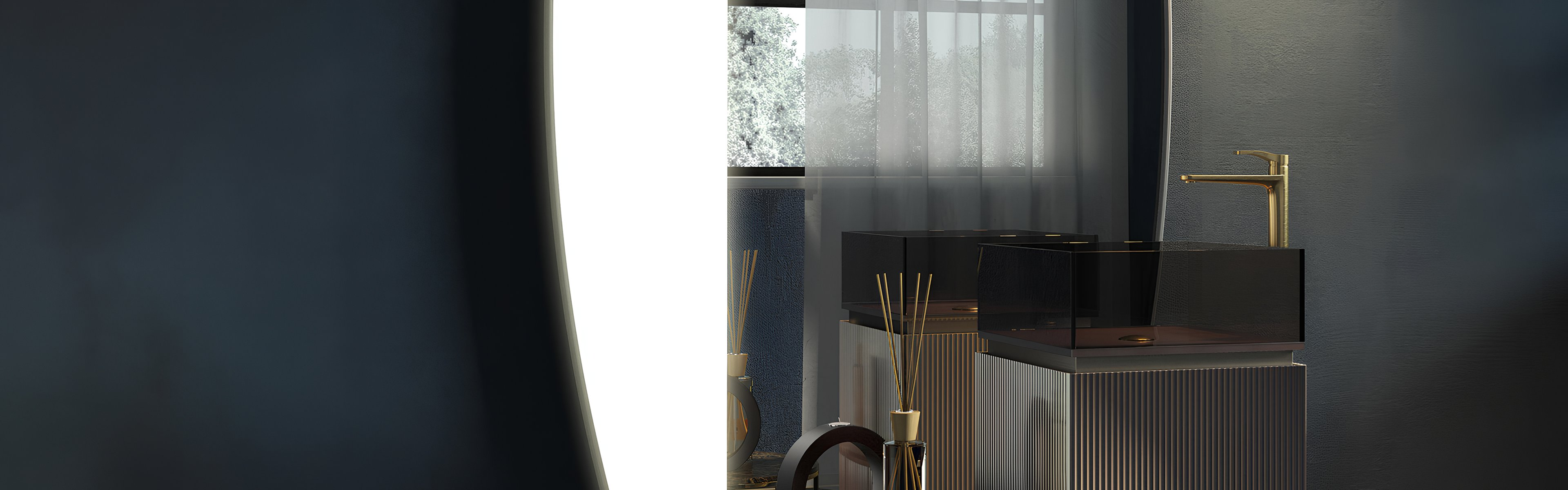 Modern bathroom cabinet and stylish sanitary ware in Pakistan