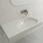 Bocchi Etna vanity basin installed on vanity unit Pakistan — 900mm 185mm deep, Sardar & Co Rawalpindi
