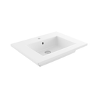 Bocchi Milano 80 wash basin Matte White 615mm — compact countertop wall mounted Pakistan, Sardar & Co