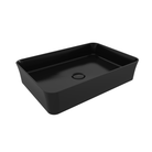 Bocchi Sottile Rect rectangular washbasin Black Glossy 548mm — dark angular basin Pakistan, Sardar & Co Rawalpindi
