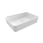 Bocchi Sottile Rect rectangular washbasin Gloss White 548mm 115mm slim — countertop basin Pakistan, Sardar & Co