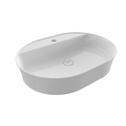 Bocchi Sottile single hole basin Gloss White 600mm 115mm slim — countertop washbasin Pakistan, Sardar & Co