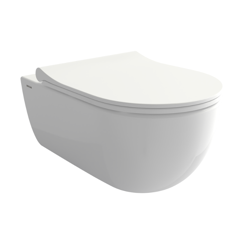 Bocchi V-Tondo wall mounted toilet Gloss White rimless concealed bidet — Pakistan, Sardar & Co