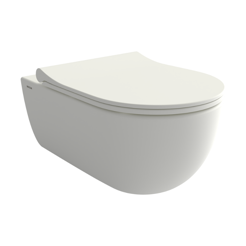 Bocchi V-Tondo wall mounted toilet Matte White rimless — premium WC Pakistan, Sardar & Co