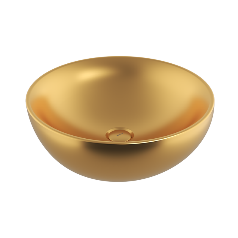 Bocchi Venezia countertop wash basin Gold 450mm — only Gold ceramic basin Bocchi Pakistan, Sardar & Co