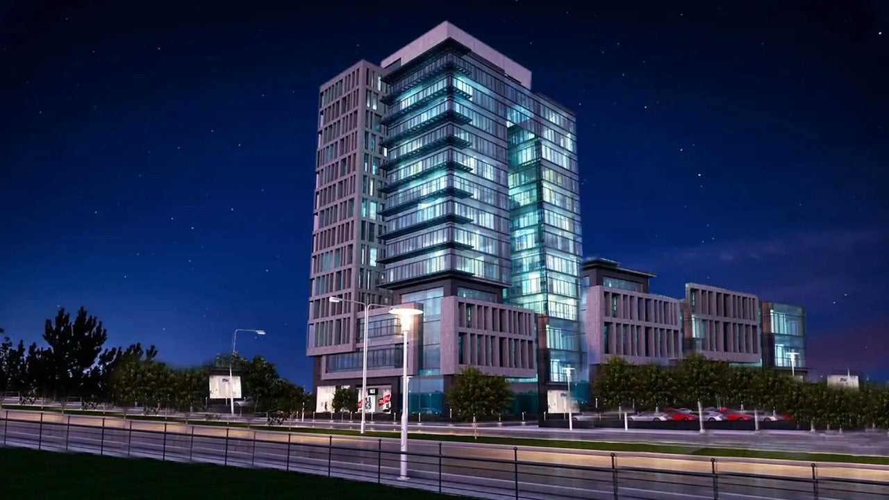 ELAN Tower Islamabad project by Sardar & Co featuring Grohe and Scarabeo luxury bathroom fittings in Pakistan.