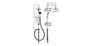Chrome Shower Column with Automatic Diverter Pakistan