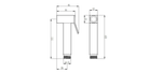 Chrome Eurodocia Handheld Shower Round Bathroom Accessory