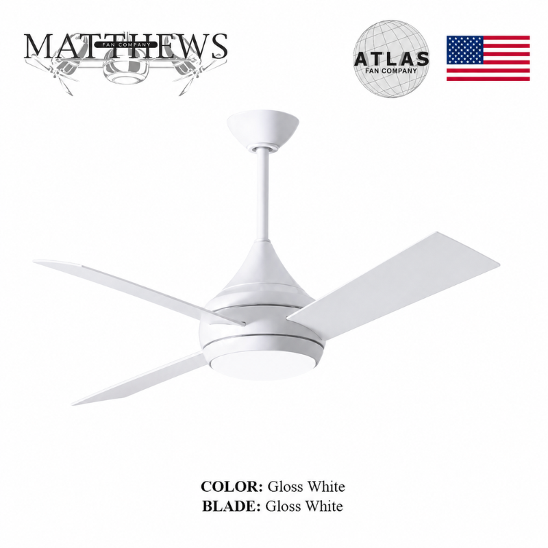 Mattews Donaire coastal ceiling fan Gloss White — 316 marine-grade, all-weather blades, Pakistan