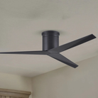 Mattews Eliza-H matte black ceiling fan installed in modern interior Pakistan — 183 CFM/W DC, Punkh Studio Sardar & Co