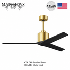 Mattews Mollywood inverter ceiling fan Brushed Brass Matte Black — Pakistan, Sardar & Co