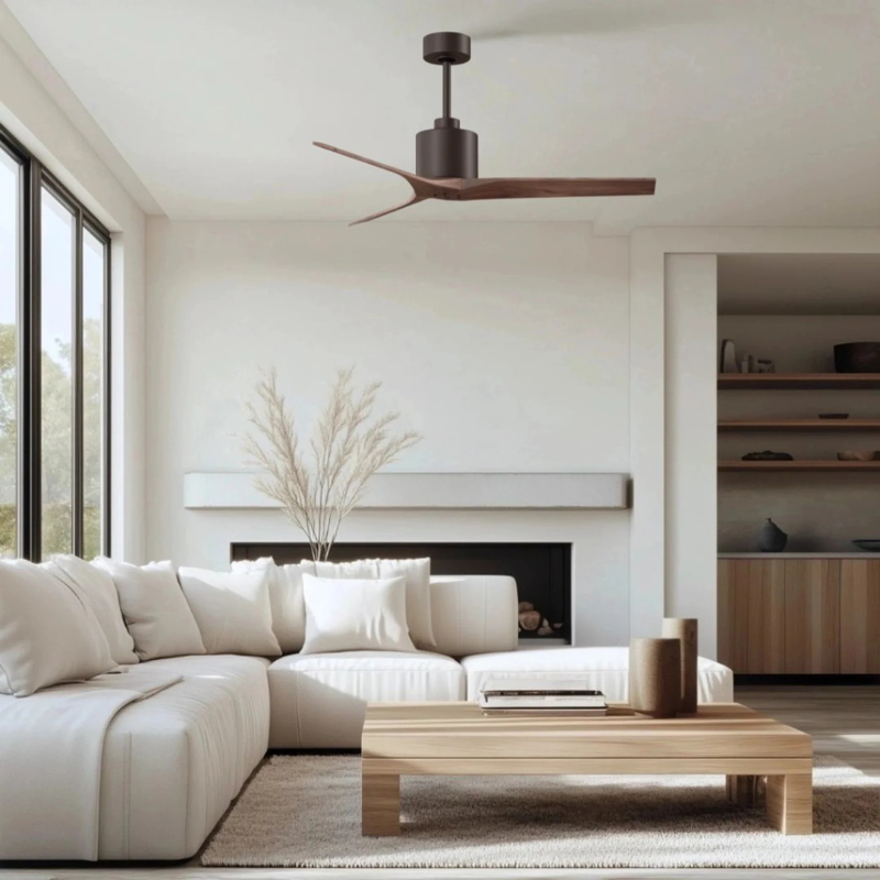 Mattews Mollywood inverter ceiling fan installed in premium interior — DC UPS compatible fan Pakistan, Punkh Studio Sardar & Co Rawalpindi