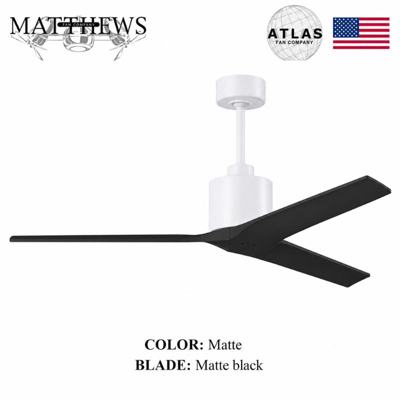 Mattews Mollywood inverter ceiling fan Matte White Matte Black — Pakistan, Sardar & Co