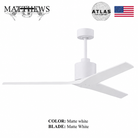 Mattews Mollywood inverter ceiling fan all Matte White — Pakistan, Sardar & Co