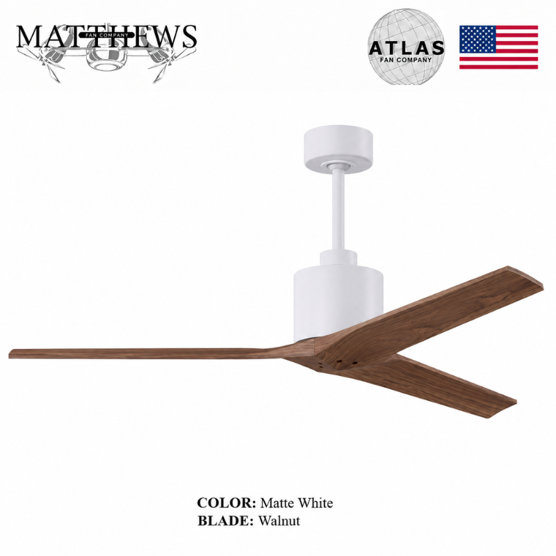 Mattews Mollywood inverter ceiling fan Matte White Walnut — Pakistan, Sardar & Co