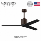 Mattews Mollywood inverter ceiling fan Textured Bronze Matte Black — DC fan Pakistan, Sardar & Co