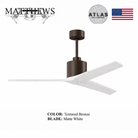 Mattews Mollywood inverter ceiling fan Textured Bronze Matte White — DC fan Pakistan, Sardar & Co