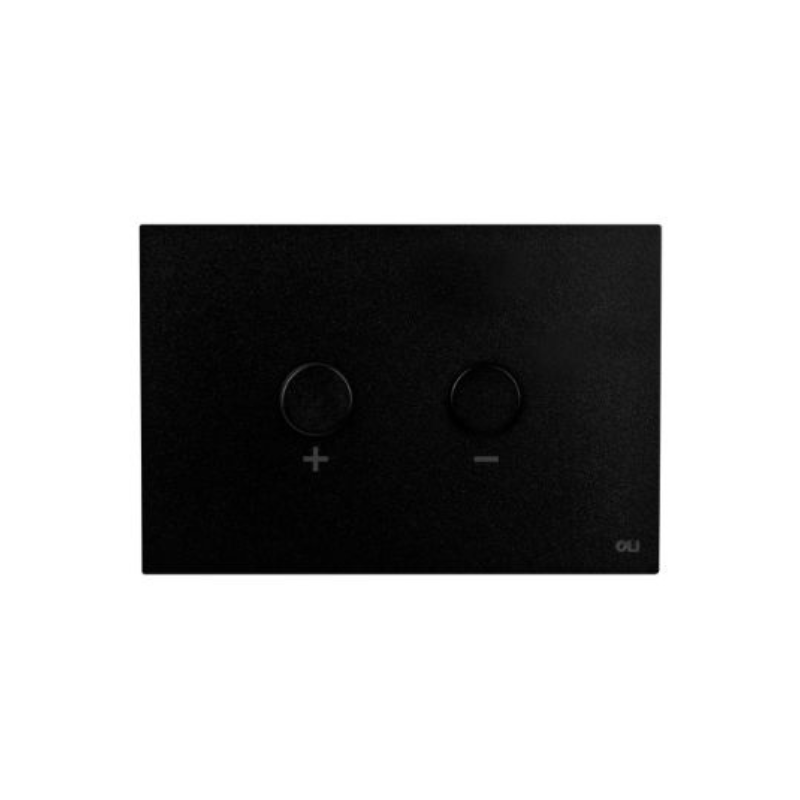 OLI BLINK stainless flush plate Black — pneumatic concealed cistern plate Pakistan, Sardars