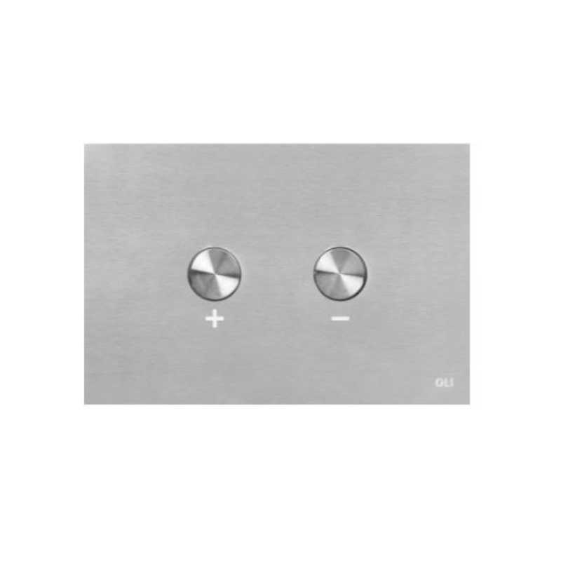 OLI BLINK stainless flush plate Brushed Chrome — satin stainless flush plate Pakistan, Sardar & Co