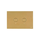OLI BLINK stainless flush plate Brushed Gold — pneumatic dual-flush Pakistan, Sardar & Co