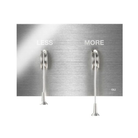 OLI Less is More flush plate Brushed Chrome — OLI concealed cistern plate Pakistan, Sardar & Co
