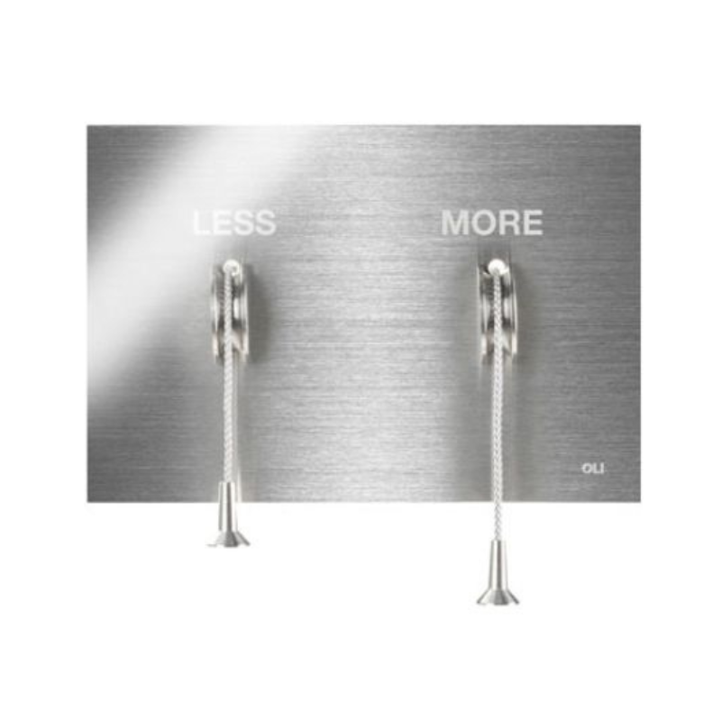 OLI Less is More flush plate Brushed Chrome — OLI concealed cistern plate Pakistan, Sardar & Co