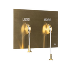 OLI Less is More flush plate Brushed Gold — architect Alessio Pinto stainless, Sardar & Co Pakistan